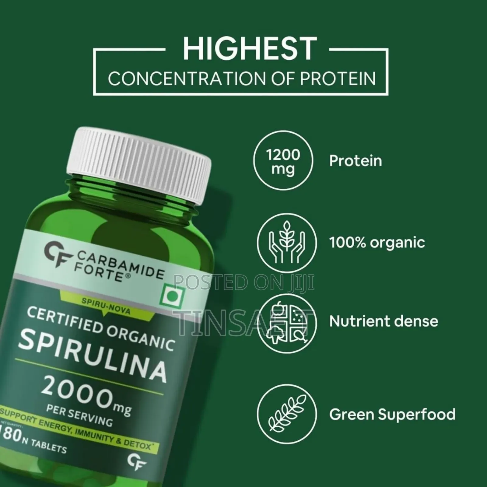 Spirulina Tablet የስፒሩሊና ታብሌት አምጥተናል