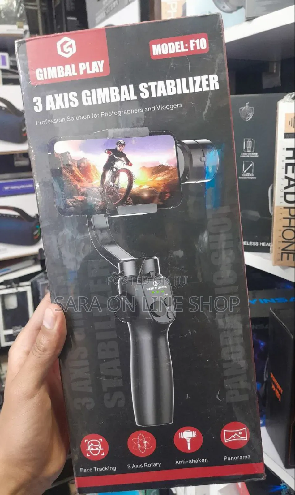 ➤Gimbal Play ◈3 Axis Gimbal Stablizer ➛ Free Dwlivery