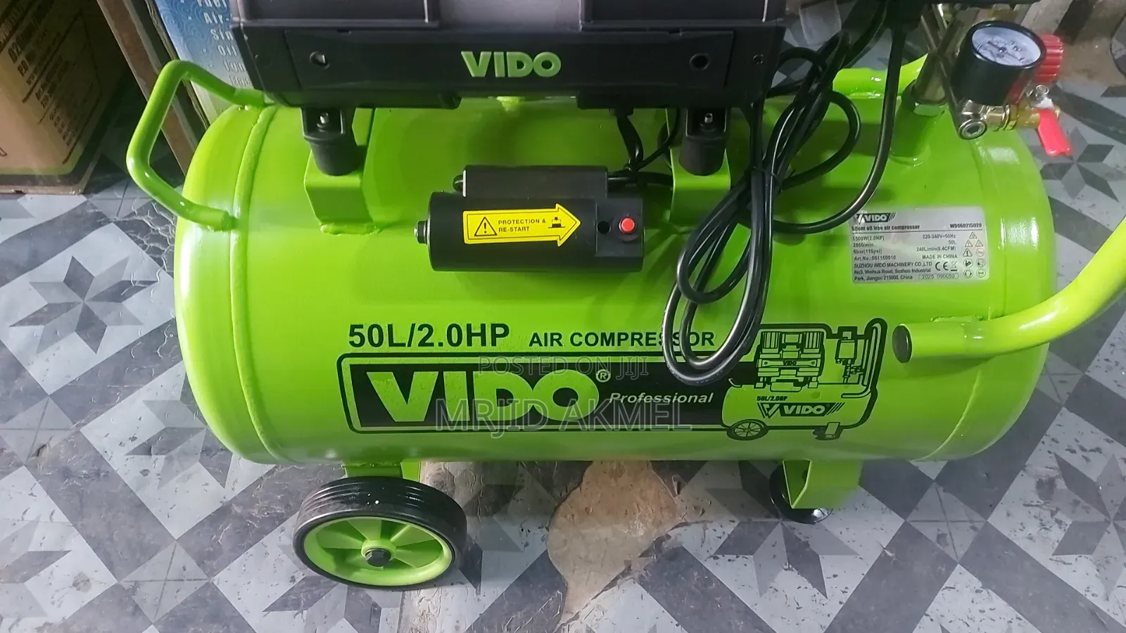 50l Vido 2hp Air Comoreesor