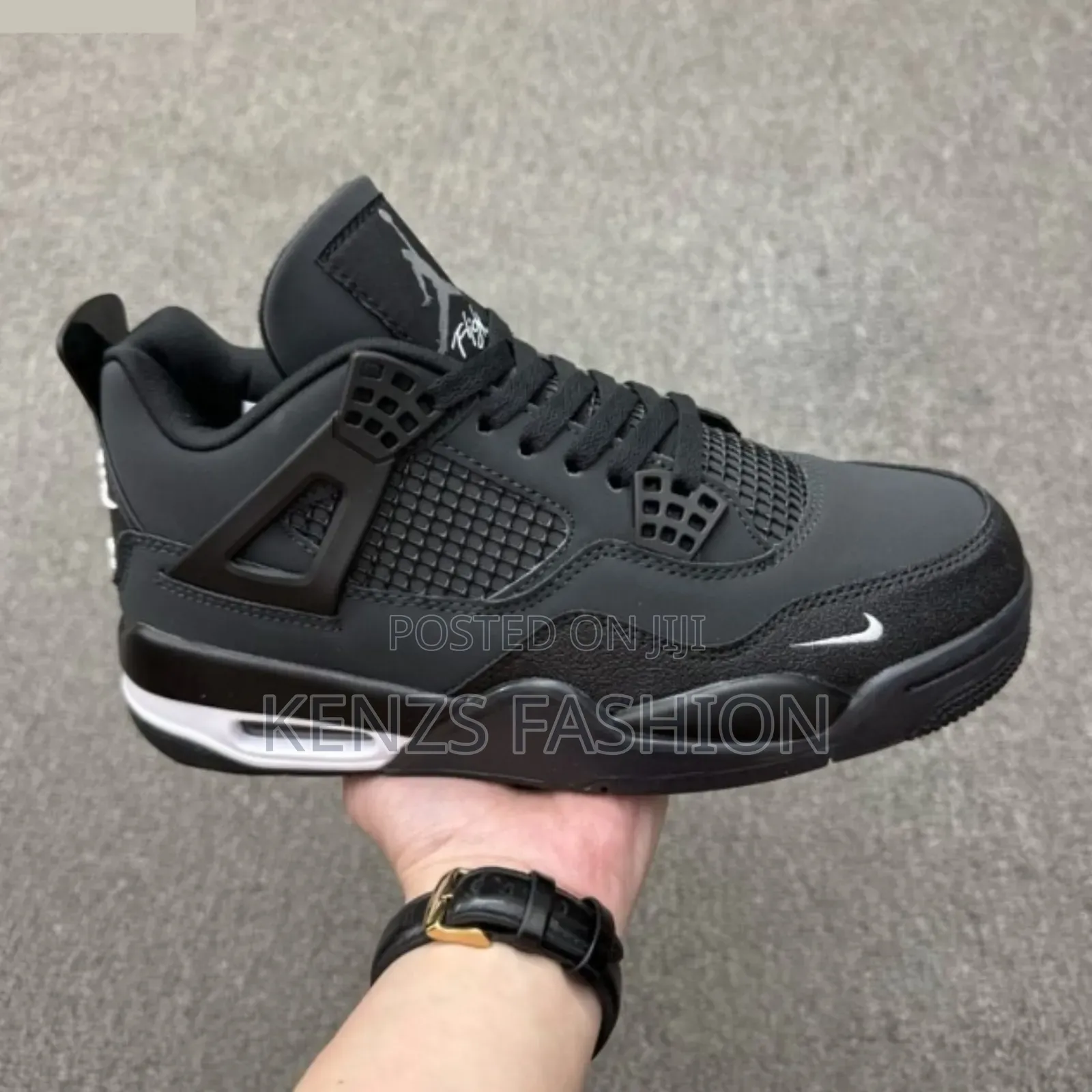 Black Air Jordan 4 Retro "Cave Stone"