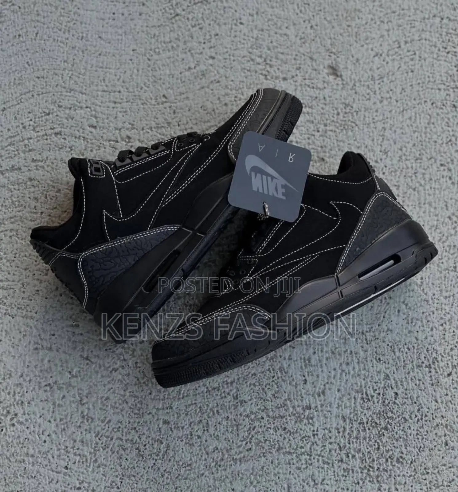 Jordan 3 Traviscott Black