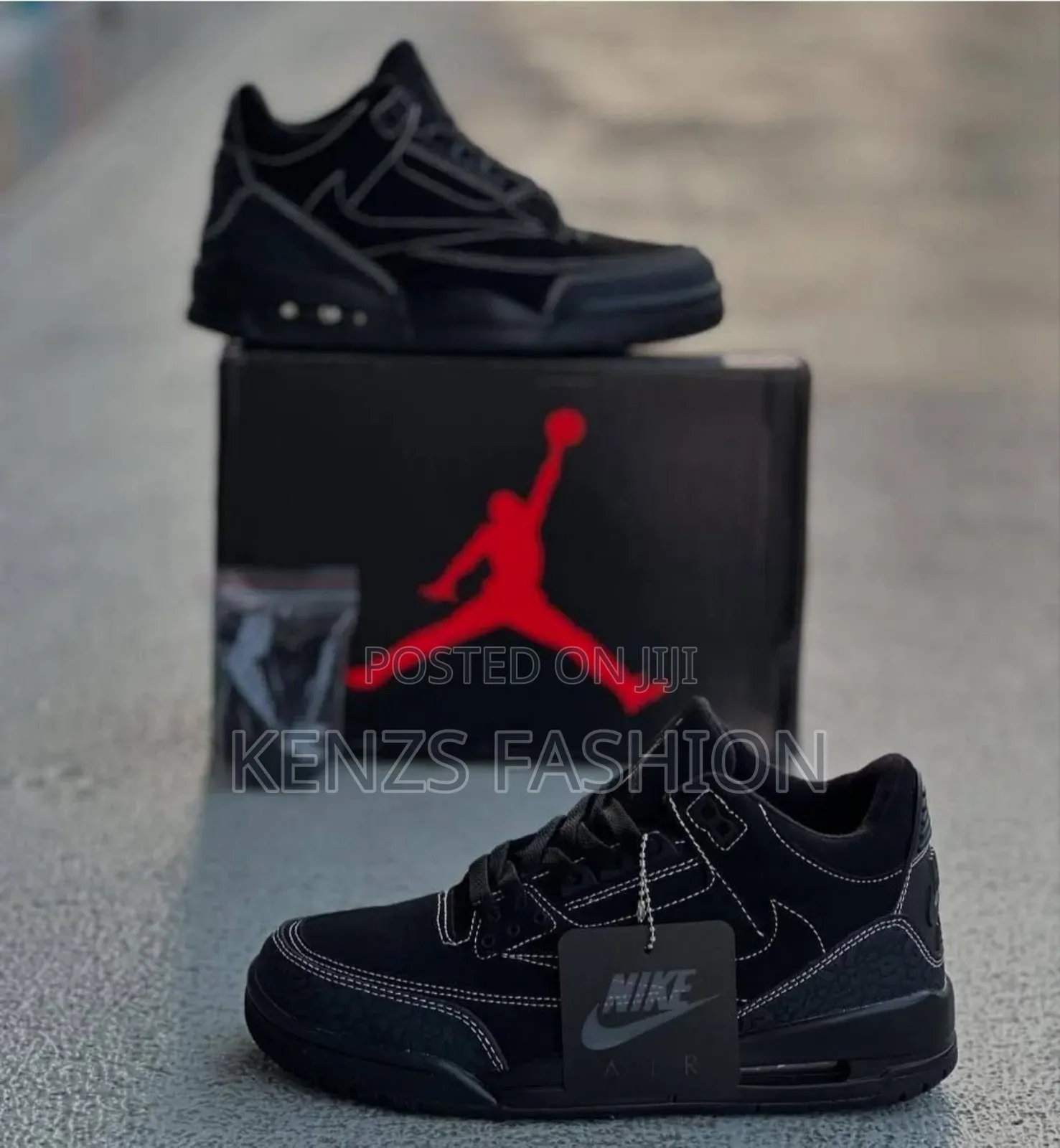 Jordan 3 Traviscott Black
