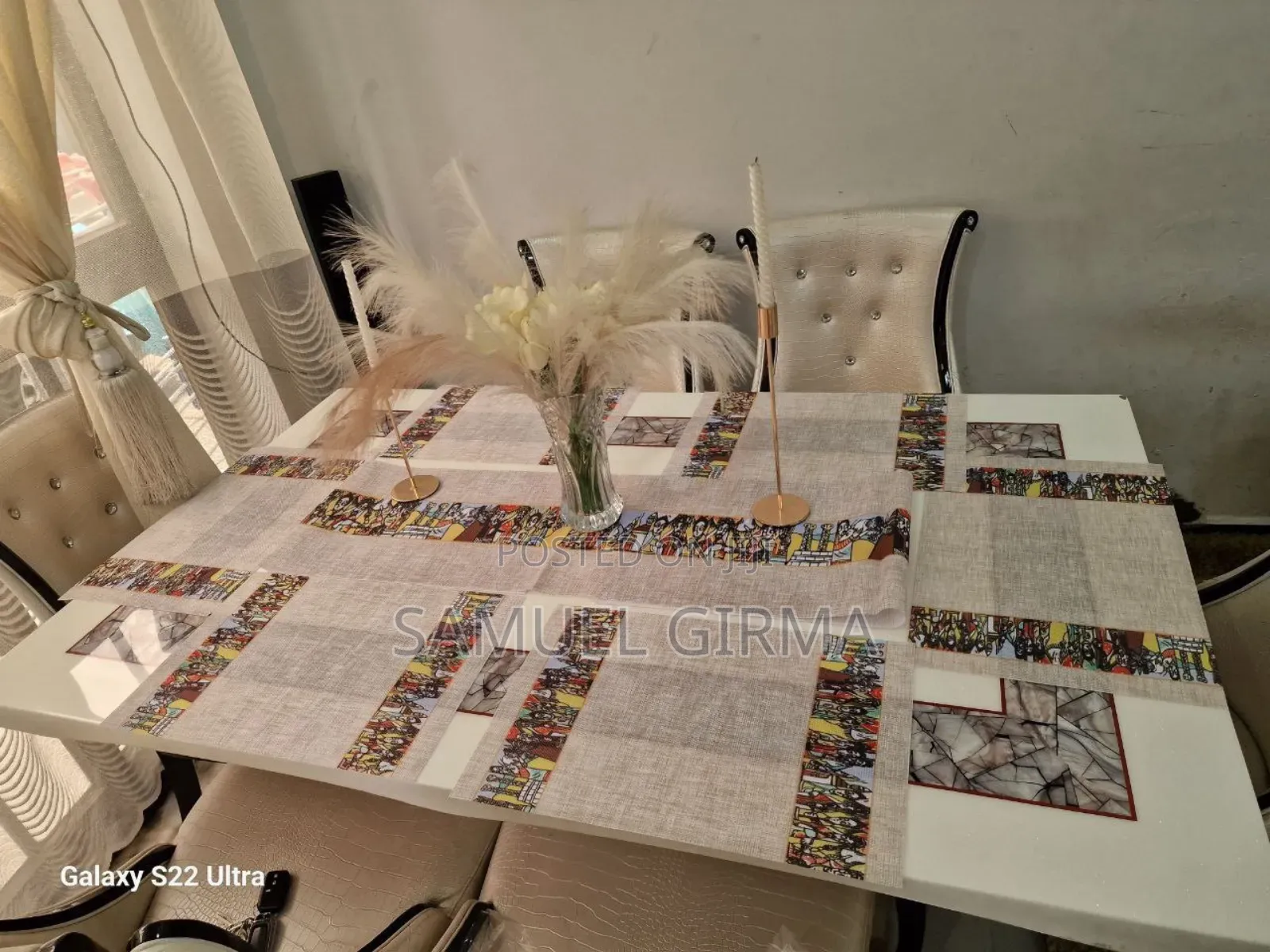 Tablemats With Table Runner 7pieces