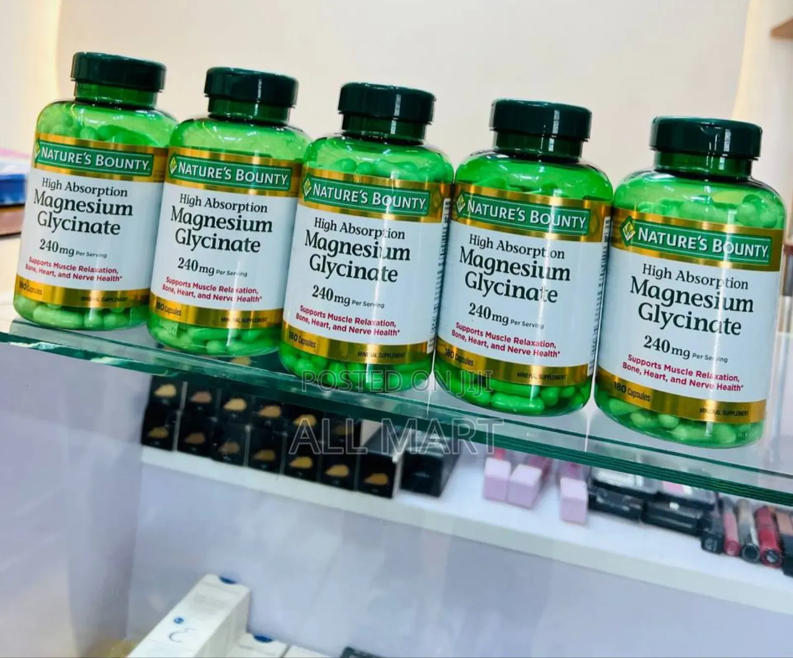 Nature's Bounty Magnesium Glycinate 240 Mg (180 Capsules)