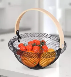 Round Metal Mesh Storage Basket