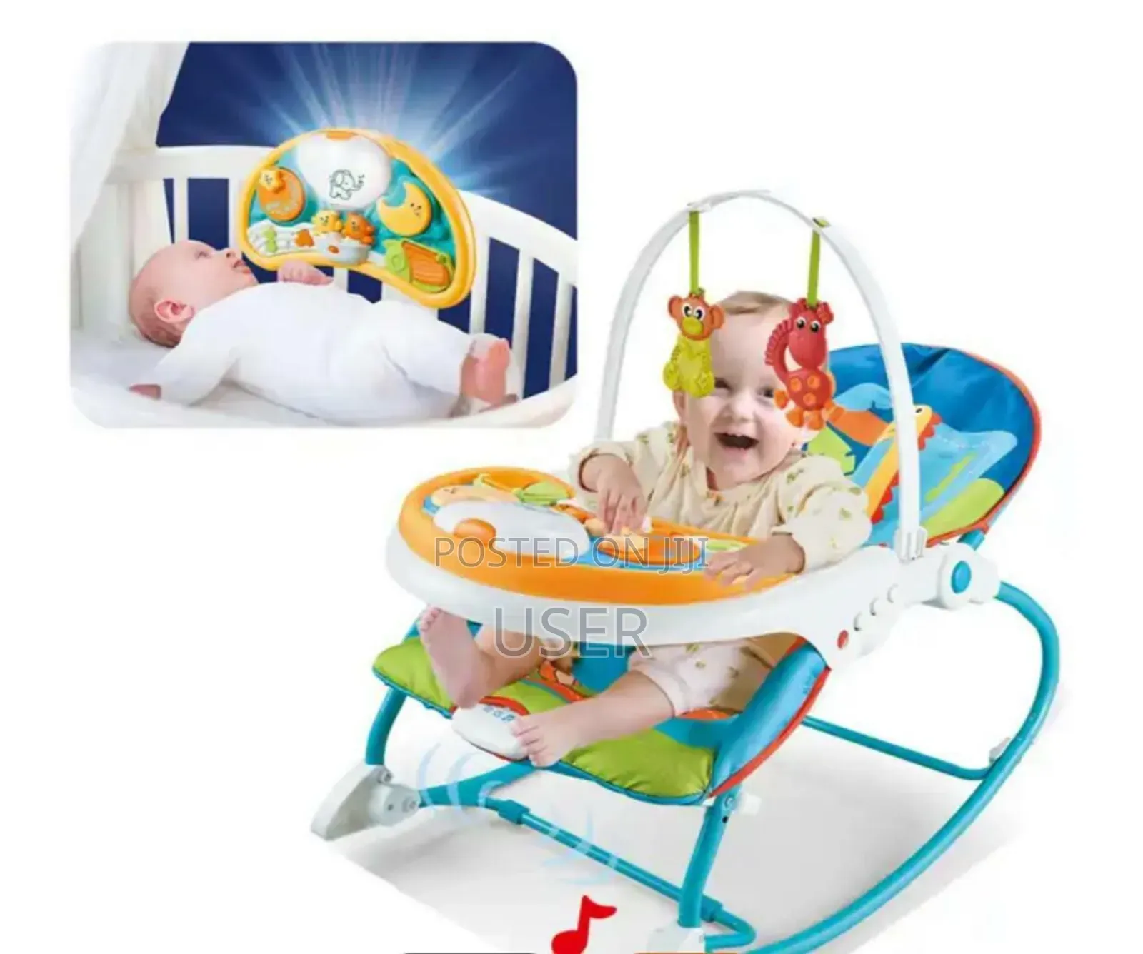 2 in 1 Infant to Toddler Rocker Dining Chair