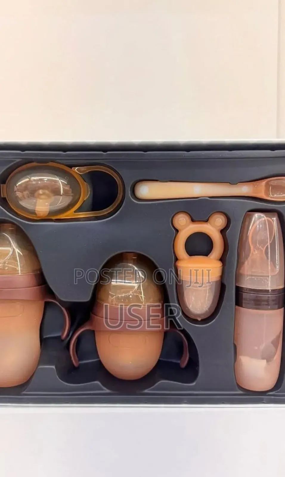 6 Pieces Bpa Free Silicone Baby Bottles or Feeding Sets ( Algo)