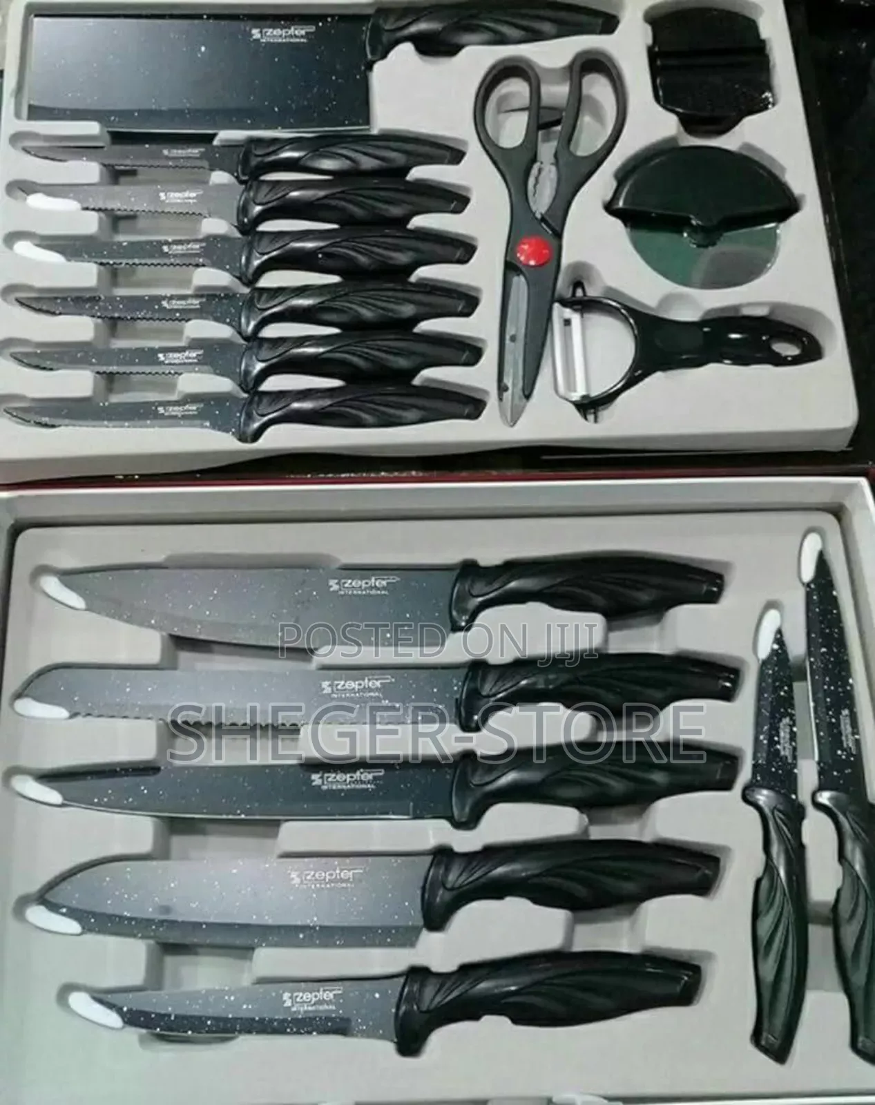 Orginal Zepter Quality Knife Set Pro (18 የቢላ ስብስብ)