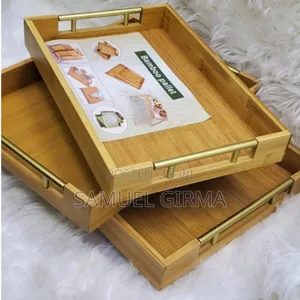 Bamboo Pallet Food Tray 3 PCS