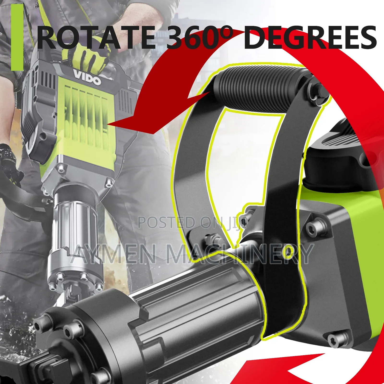 Vido Jackhammer 1500w 60joule