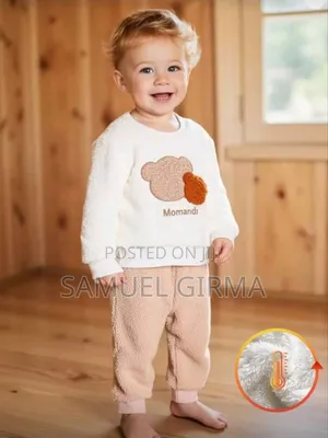 Mk- 0742 Unisex Furry Top and Pant Set