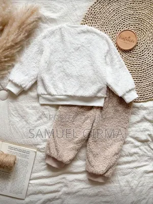 Mk- 0742 Unisex Furry Top and Pant Set