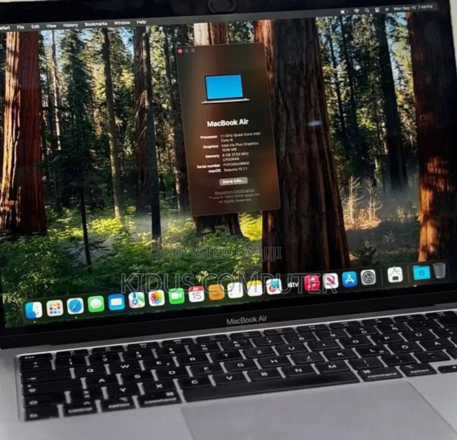 New Laptop Apple MacBook Air 2020 8GB Intel Core I3 SSD 256GB