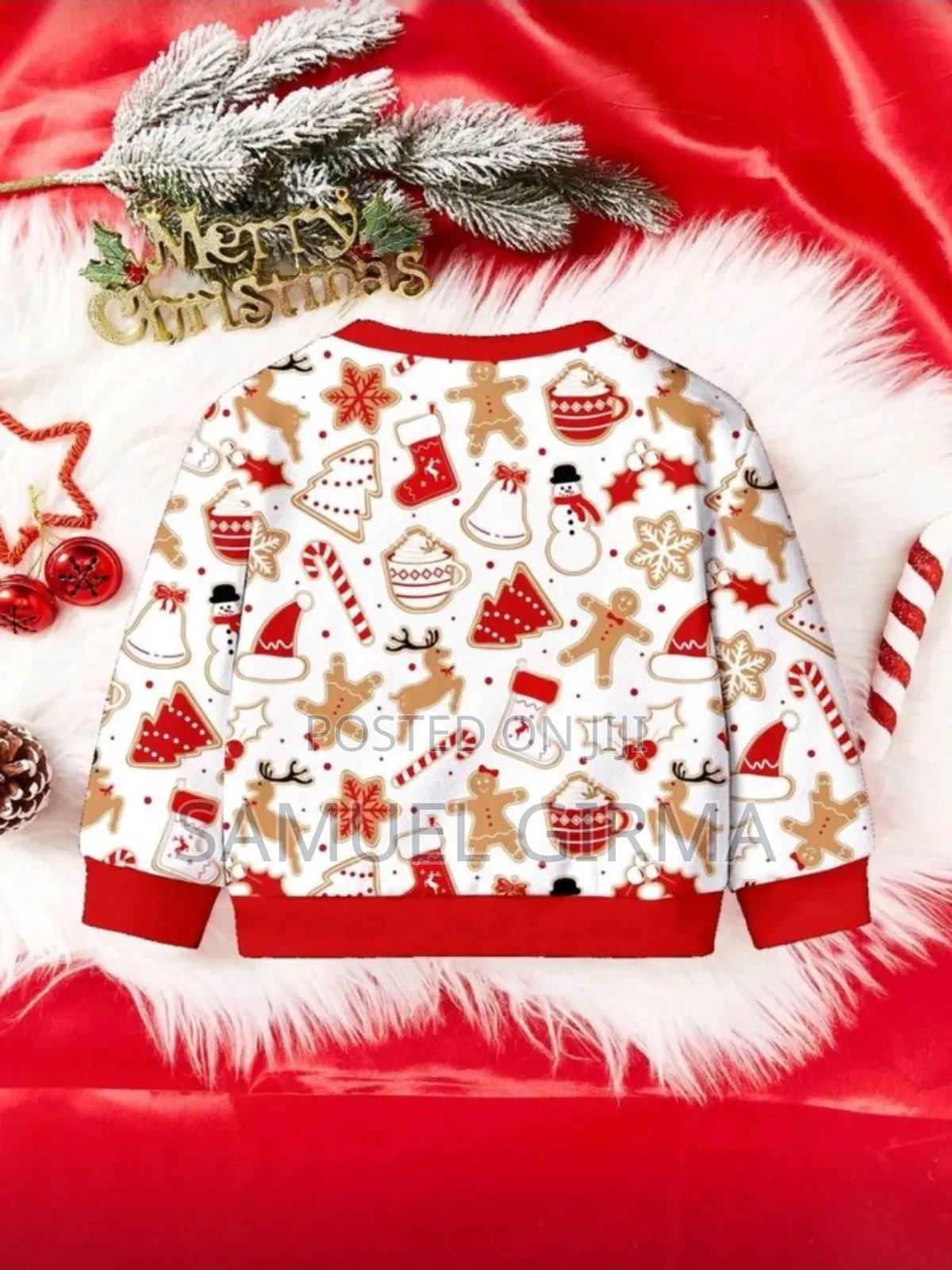 Mk- 0733 Unisex Christmas Cute Top Size: 9 Month - 3 Years