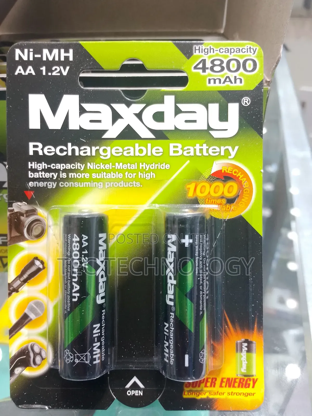 Maxday Rechargeable Battery