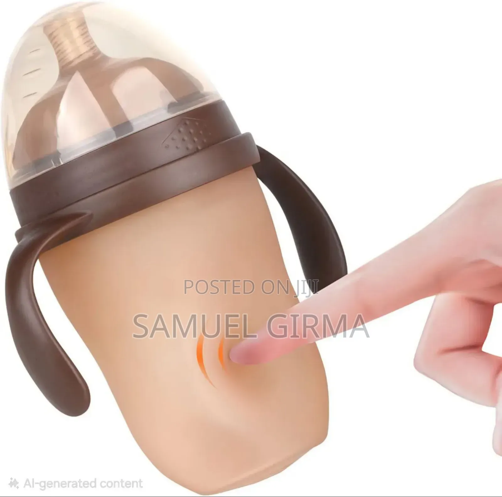 Mk- 0726 Only Baby Silcon Bottle With Straw Size: 250 Ml