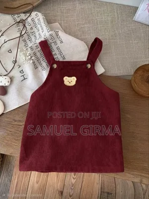 Mk- 0731 Toddler Girls Corduroy Overall Dress Size: 4-7 Year