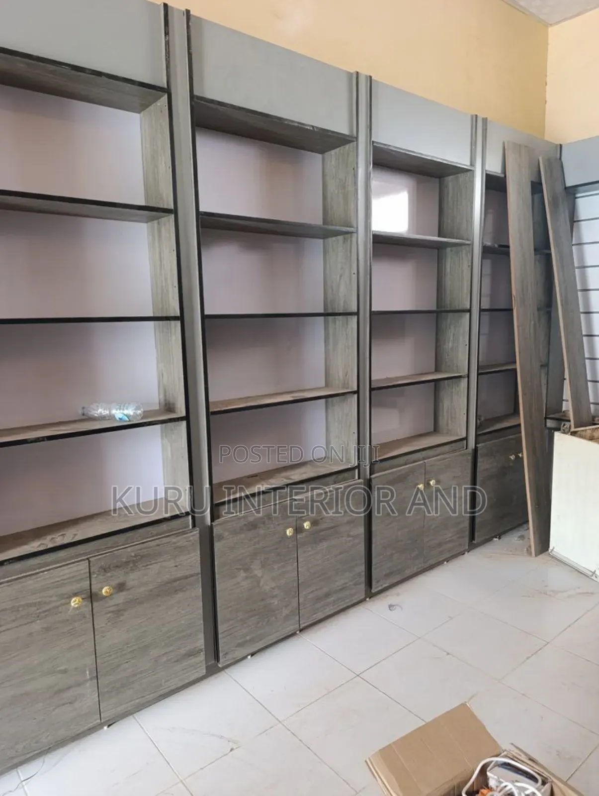 Modern Shelve With Storage 80 Cm X 200cm