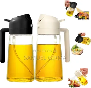 600ሚሊ የሚያዝ 2in1 Oil Spary and Dispenser Bottle