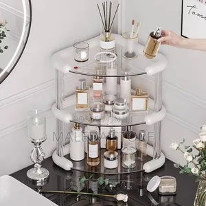 3 Tiers Corner Cosmetics Storage Shelf