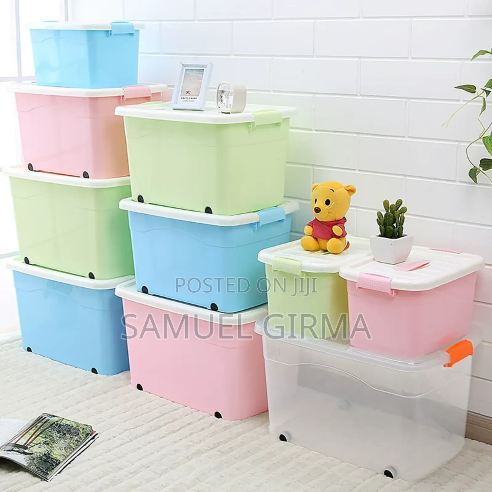 70l , 60l , 45l እና 30l የመያዝ አቅም ያላቸው 4 PCS Plastic Storage Box