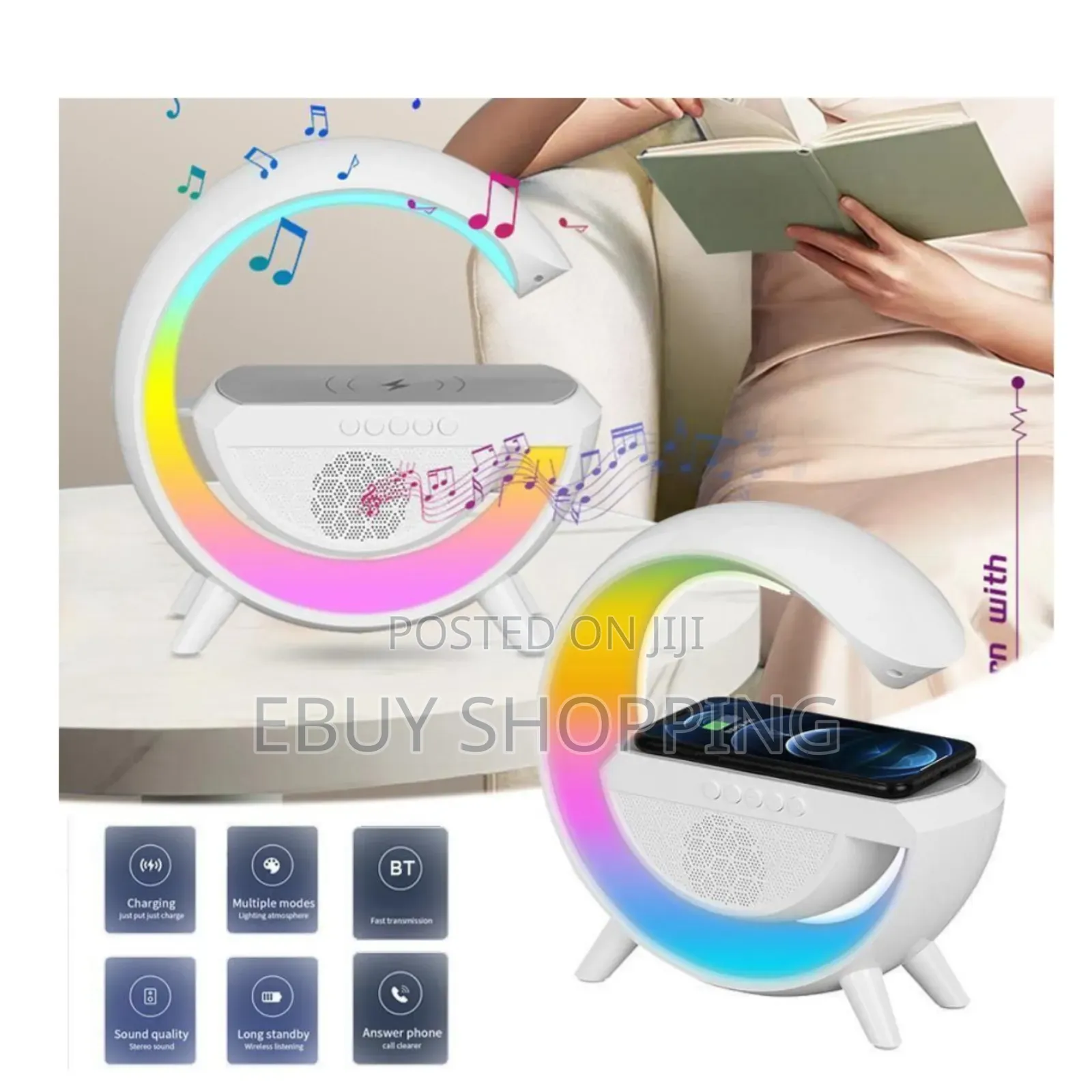 Trio Wireless Charging With Multi-color Led Mood Lighting
