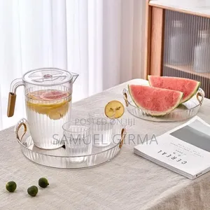 የውሀ ማቅረቢያ ጆግ ከ4 ብርጭቆ ጋር Luxury Water Jug With 4 Cups