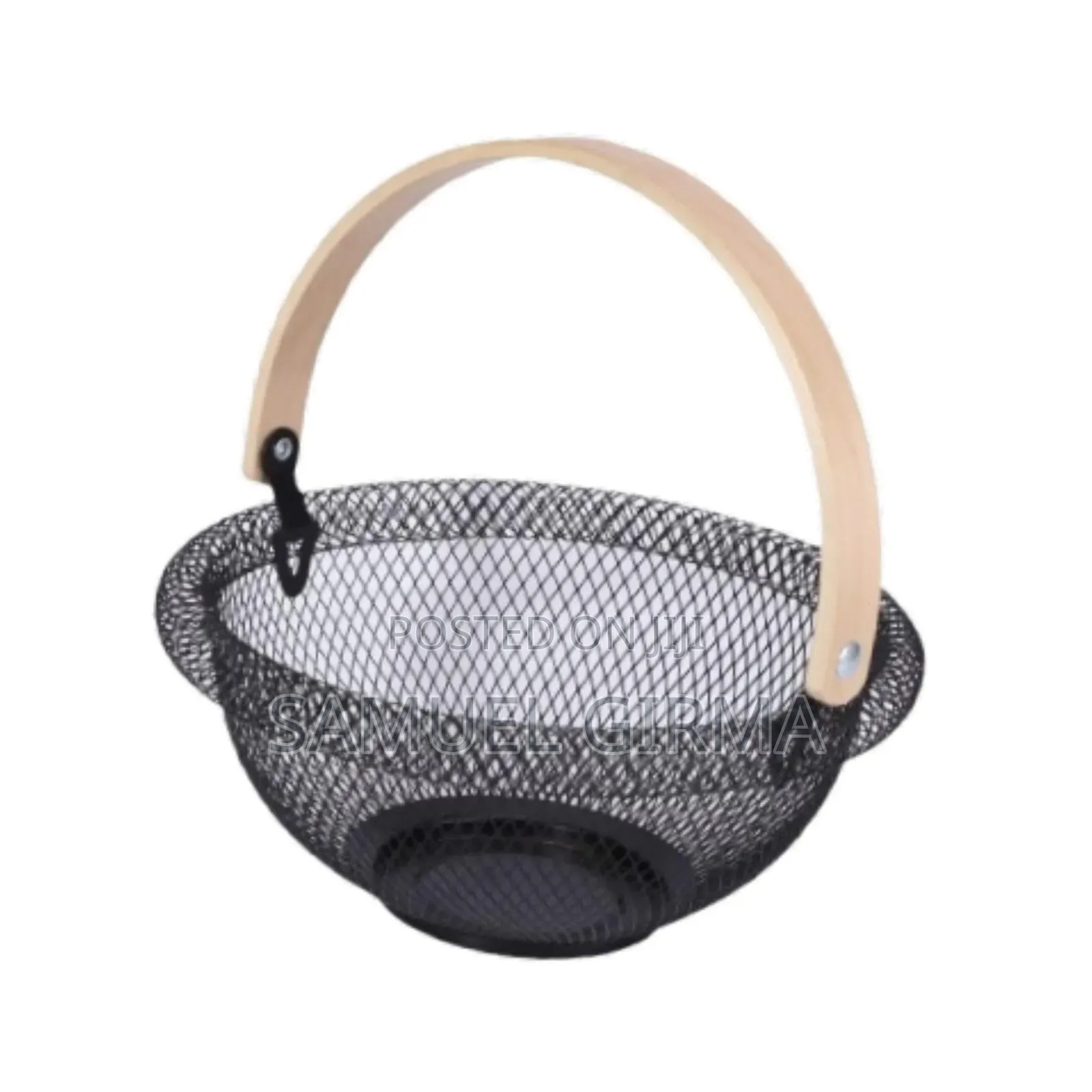 ክብ የአትክልት እና ሌሎች ነገሮች ማስቀመጫ ባስኬት Round Metal Mesh Storage Basket