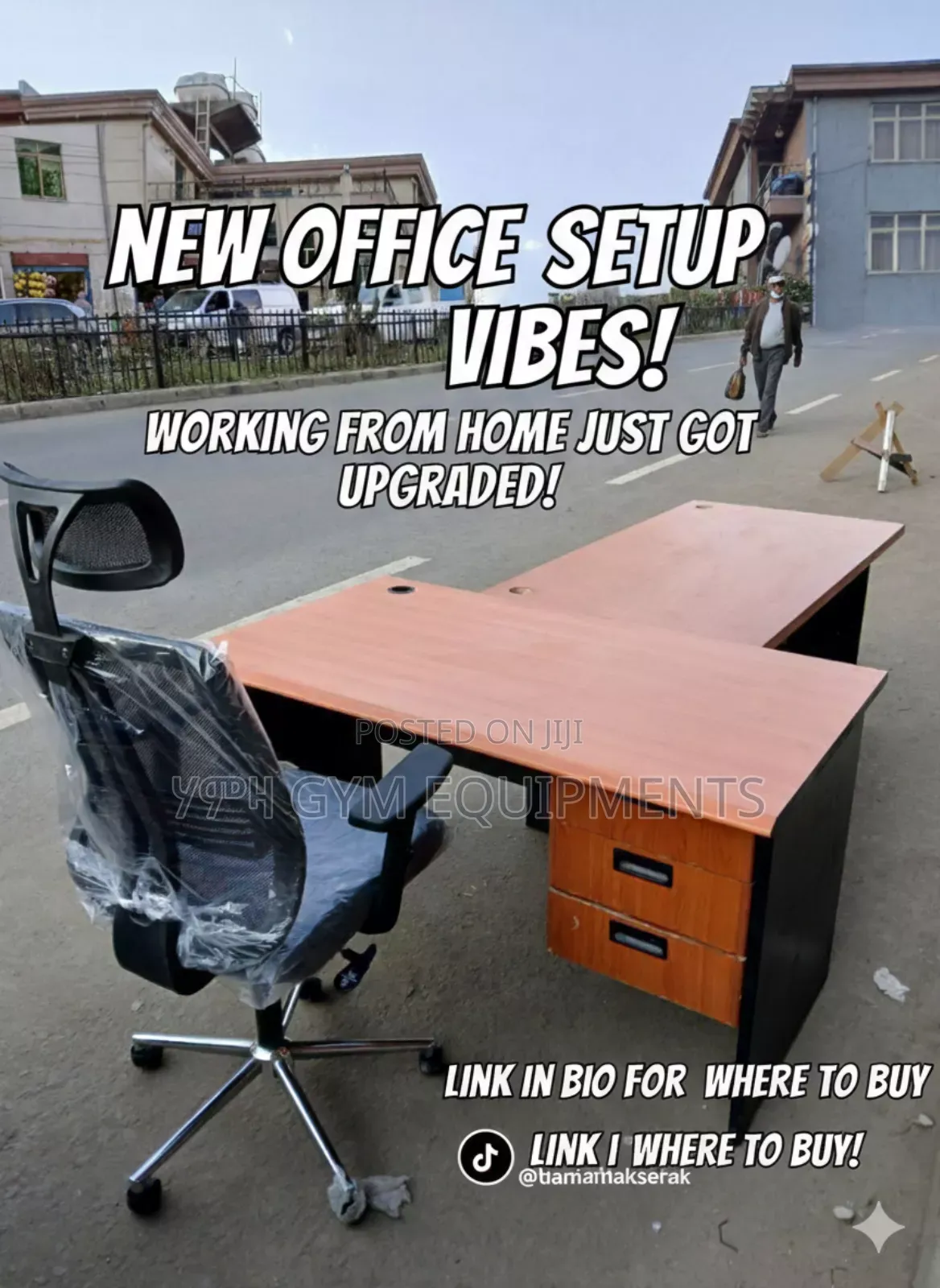 Executive Office Furniture Set - Desk, Chairs Side Table!