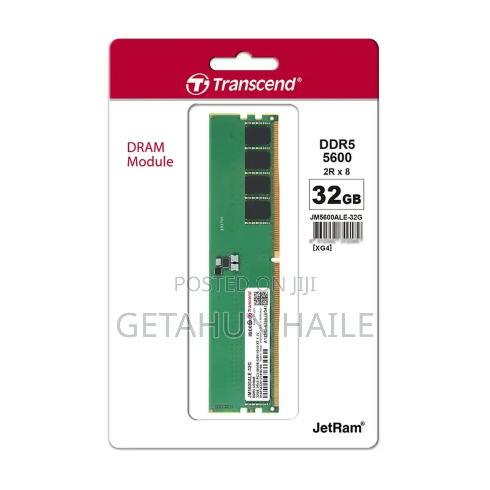 Transcend Jetram 32gb Ddr5-5600 U-Dimm Desktop Ram Module