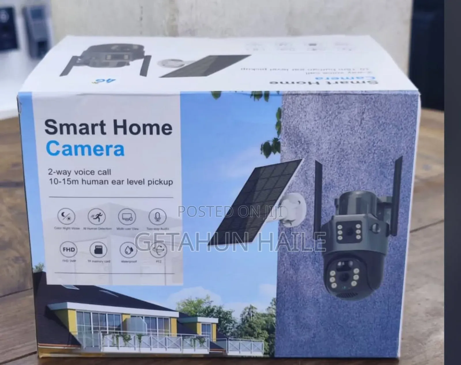 Solar Powered Dual Lens Smart Home Security Camera