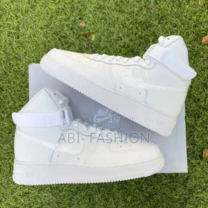 Nike Air Force 1 High Qs "Triple White" Double Sole Shoes
