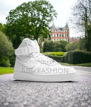 Nike Air Force 1 High Qs "Triple White" Double Sole Shoes