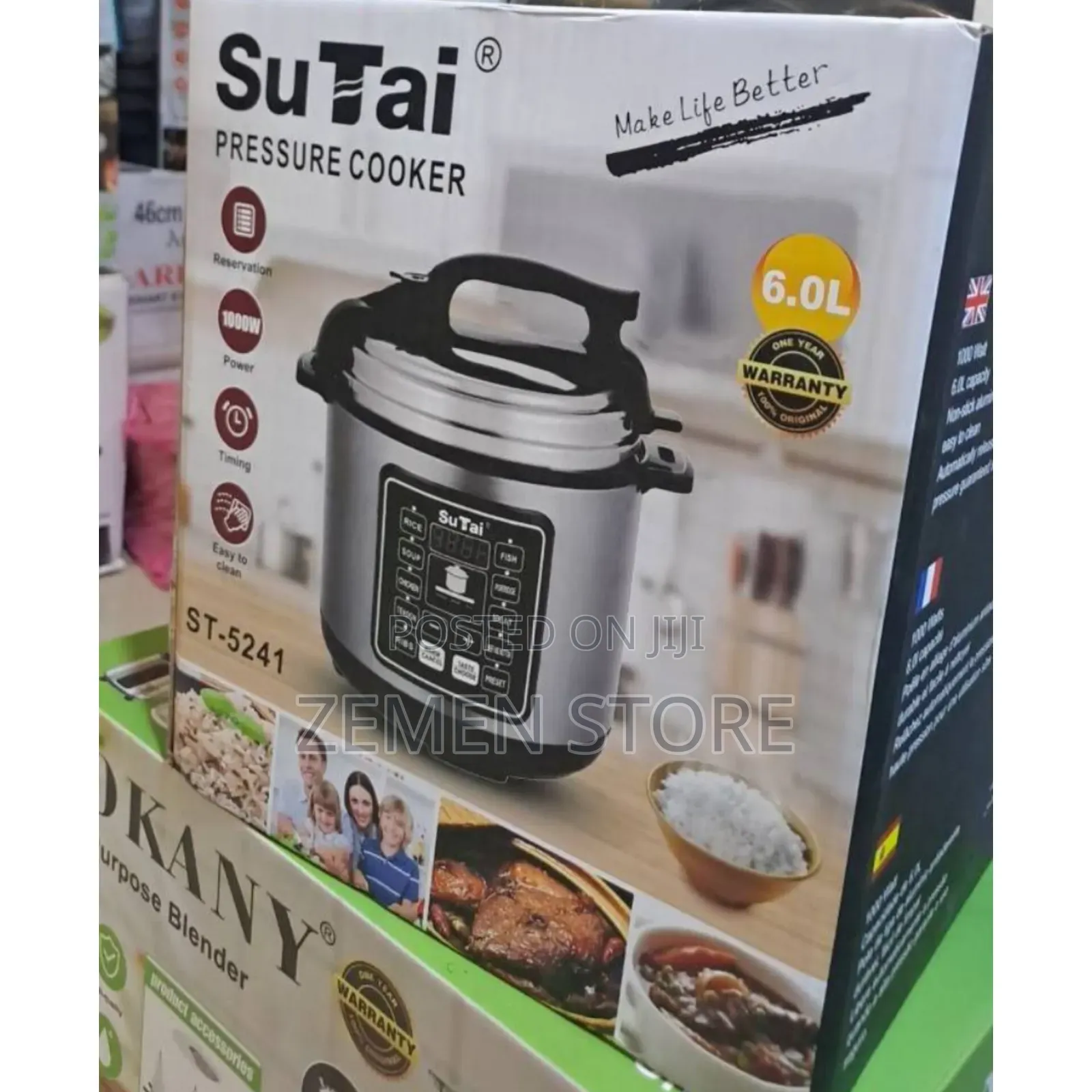 ዘመናዊ የሱታይ ዲጂታል ኤሌክትሪክ ማብሰያ - Sutai 6l Digital Electric Pressure Cooker