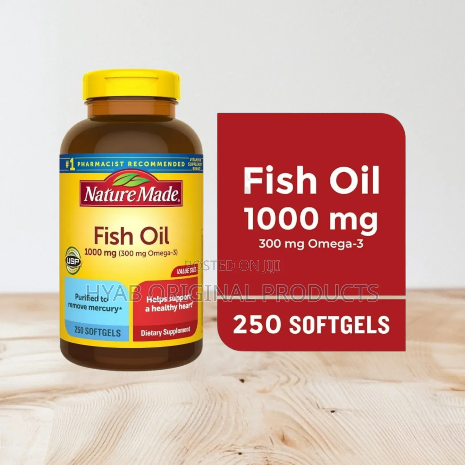 Fish Oil 1000 Mg( 300mg Omega-3), Fish Oil Supplements,