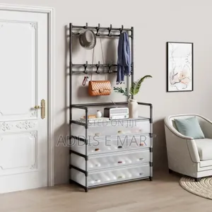 Multi-Functional Shoe and Hat Rack