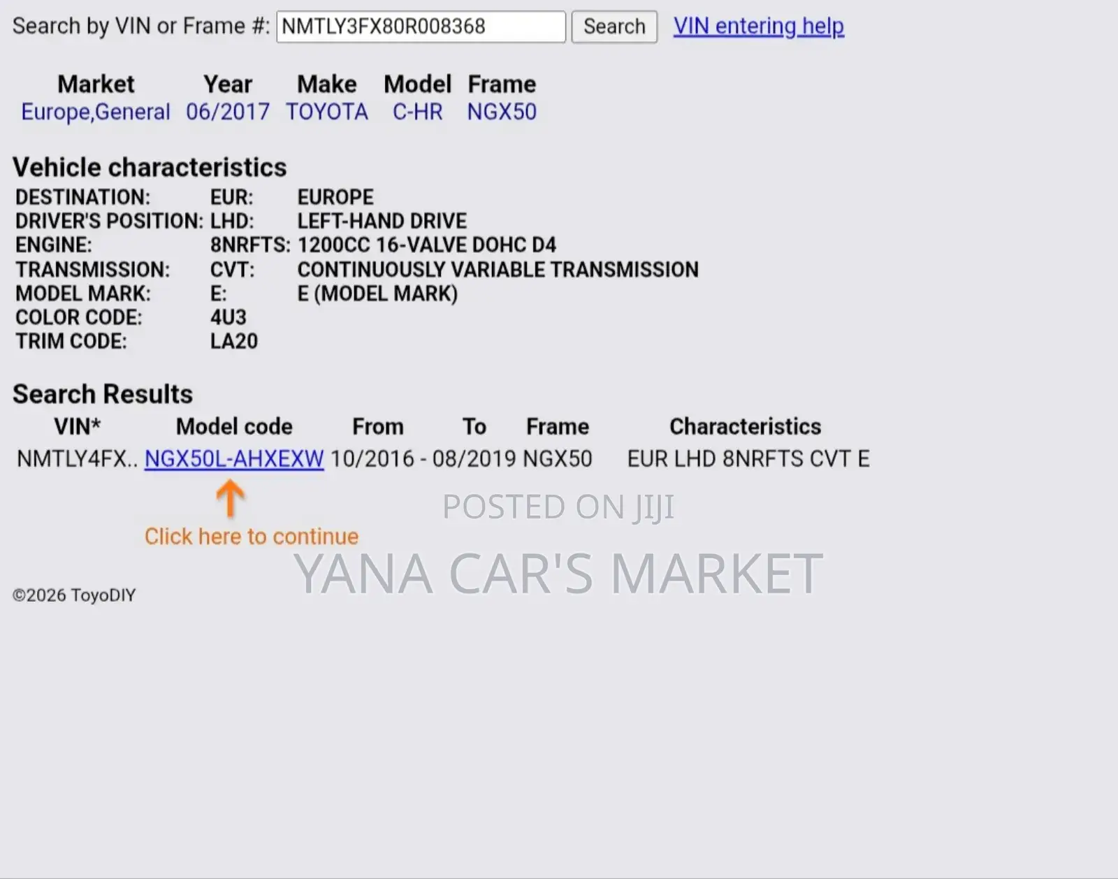 Toyota C-HR 2018 Brown