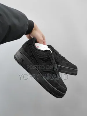 Nike Air Force 1 Low Billie Eilish Black Fashion Shoes