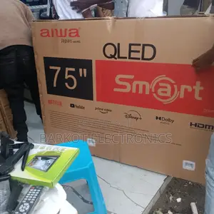 Aiwa Smart Qled Tv 75 Inch HDR Andraid Framless Tv 2025 Model