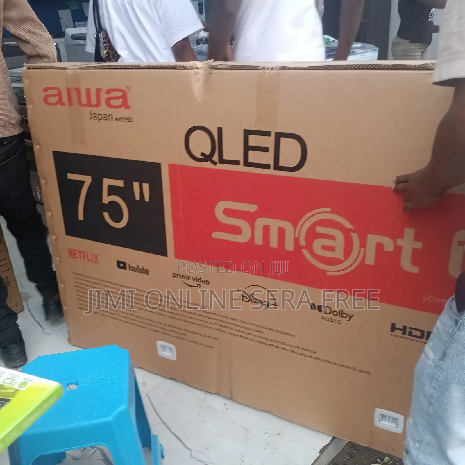 Aiwa Smart Qled Tv 75 Inch HDR Andraid Framless Tv 2025 Model