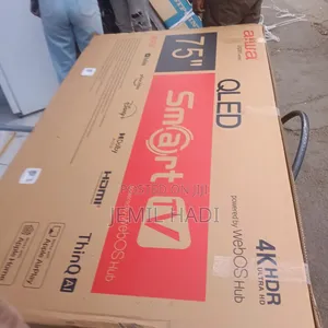 Aiwa Smart Qled Tv 75 Inch HDR Andraid Framless Tv 2025 Model