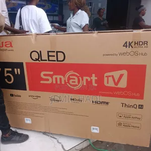 Aiwa Smart Qled Tv 75 Inch HDR Andraid Framless Tv 2025 Model
