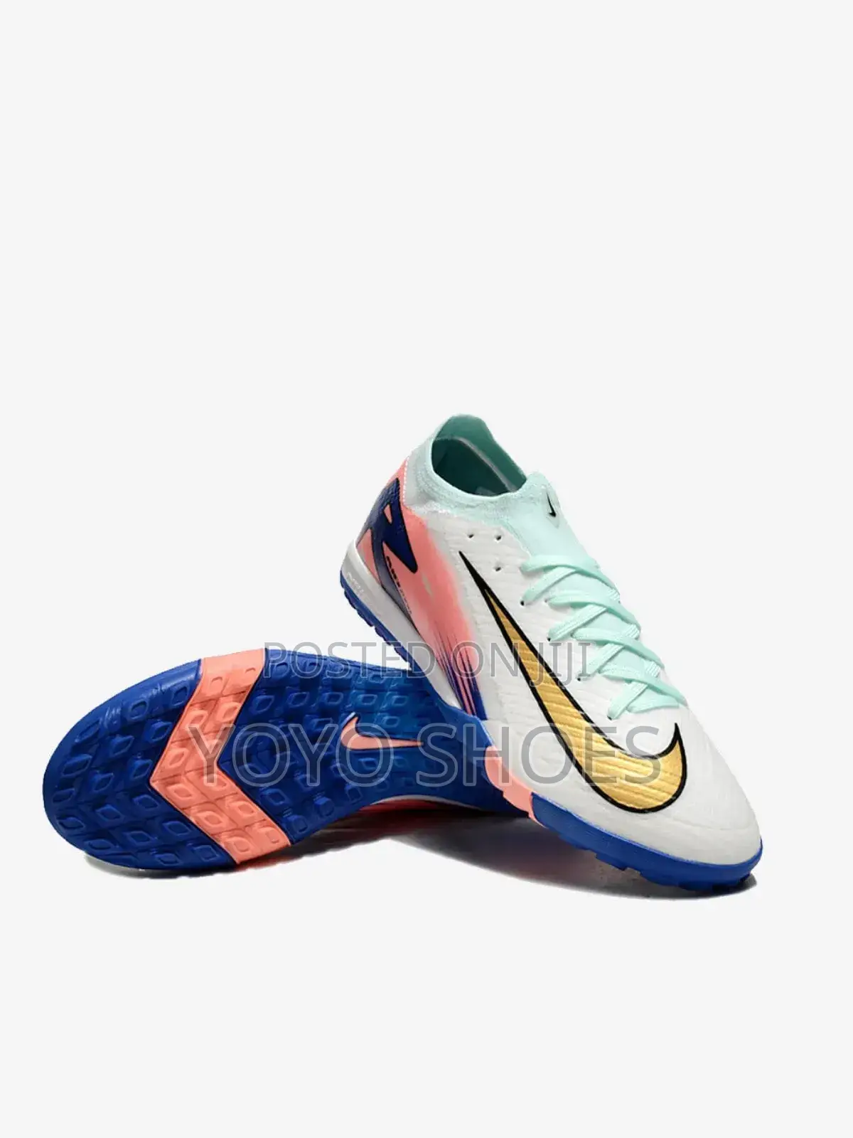 Nike Air Zoom Mercurial Vapor 16 Tf White /Blue Soccer Cleats
