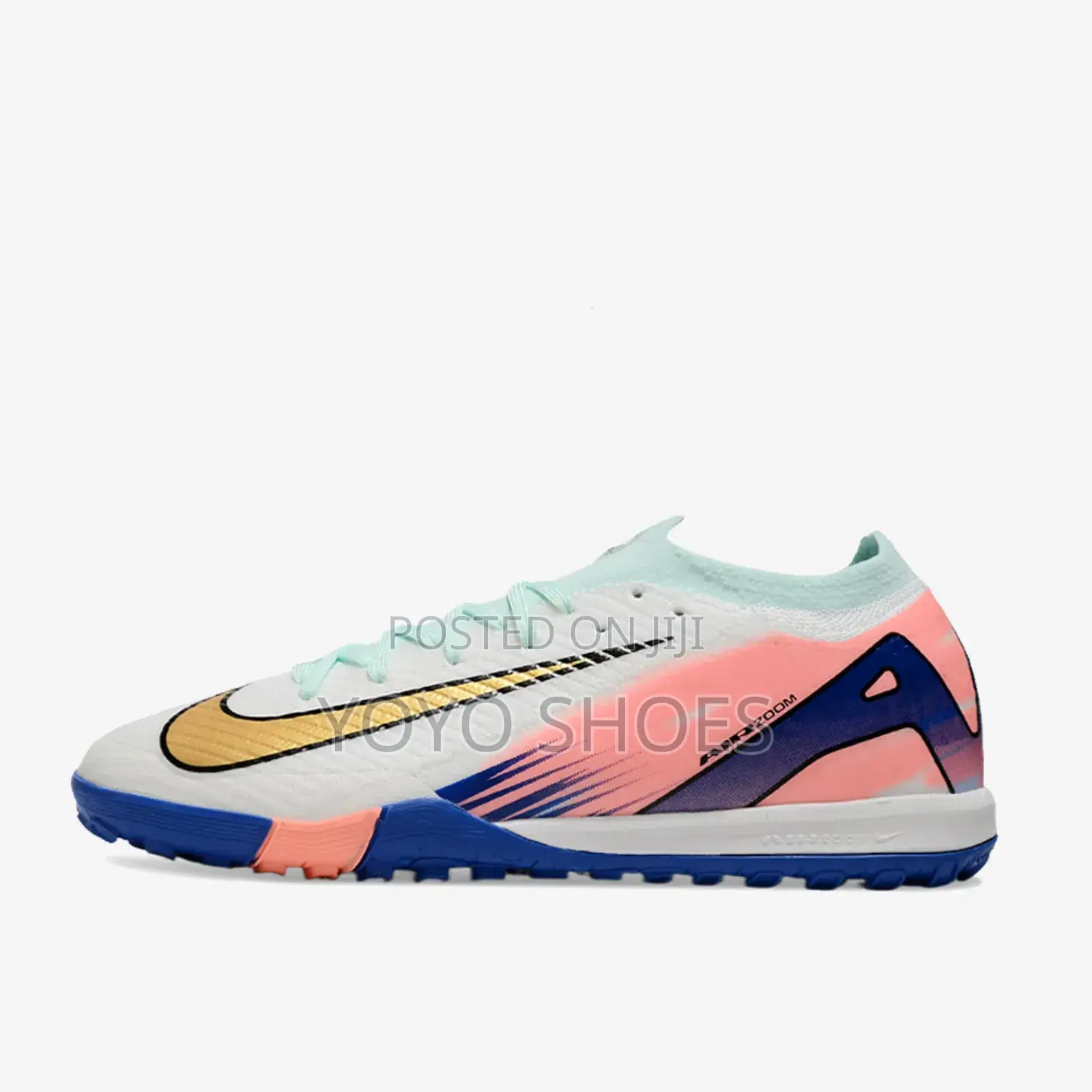 Nike Air Zoom Mercurial Vapor 16 Tf White /Blue Soccer Cleats
