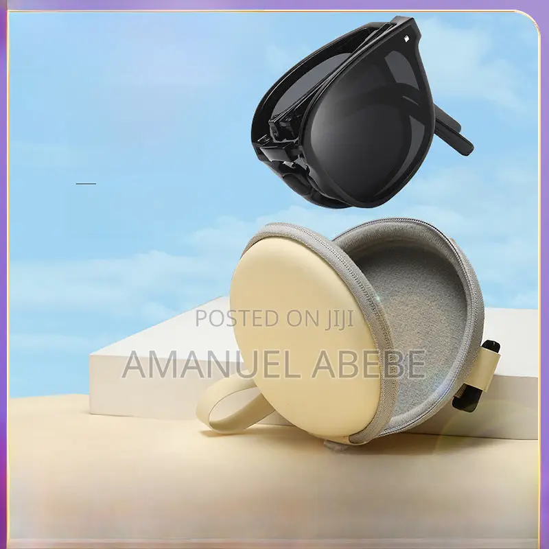 Foldable Sunglass. Uv Protection Black