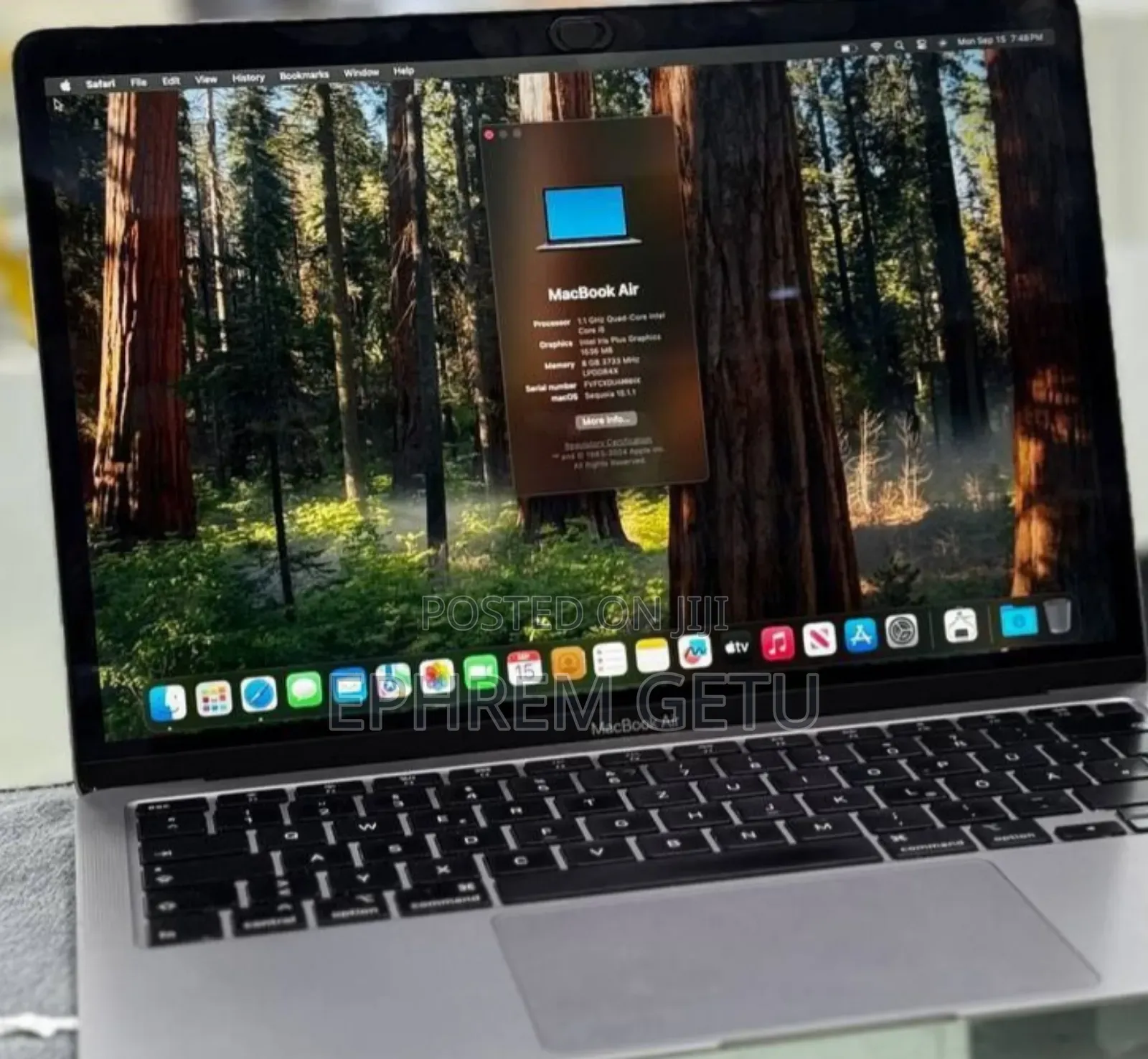 New Laptop Apple MacBook Air 2020 8GB Intel Core I3 SSD 256GB