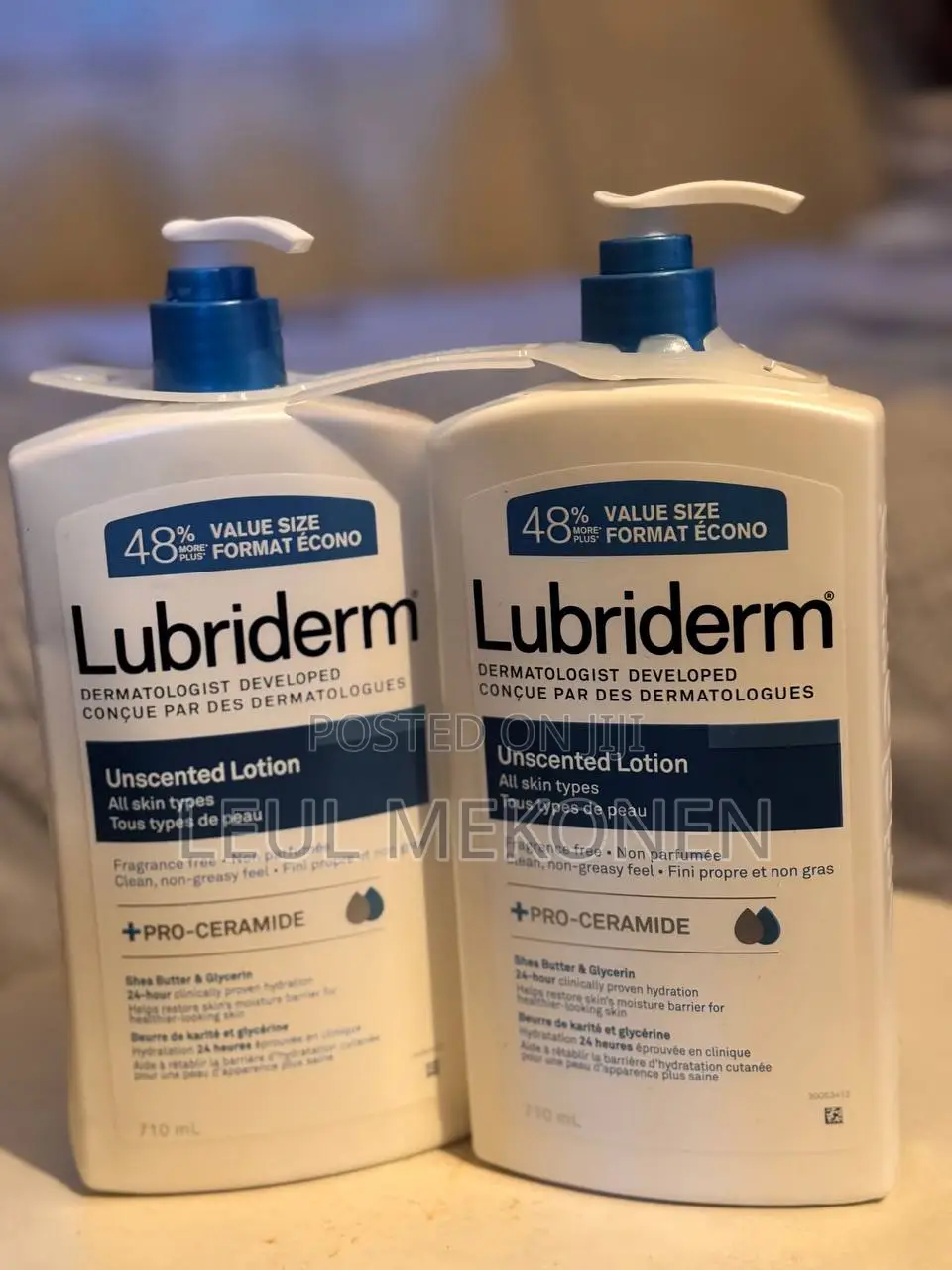 Lubriderm Daily Moisture Unscented Lotion.