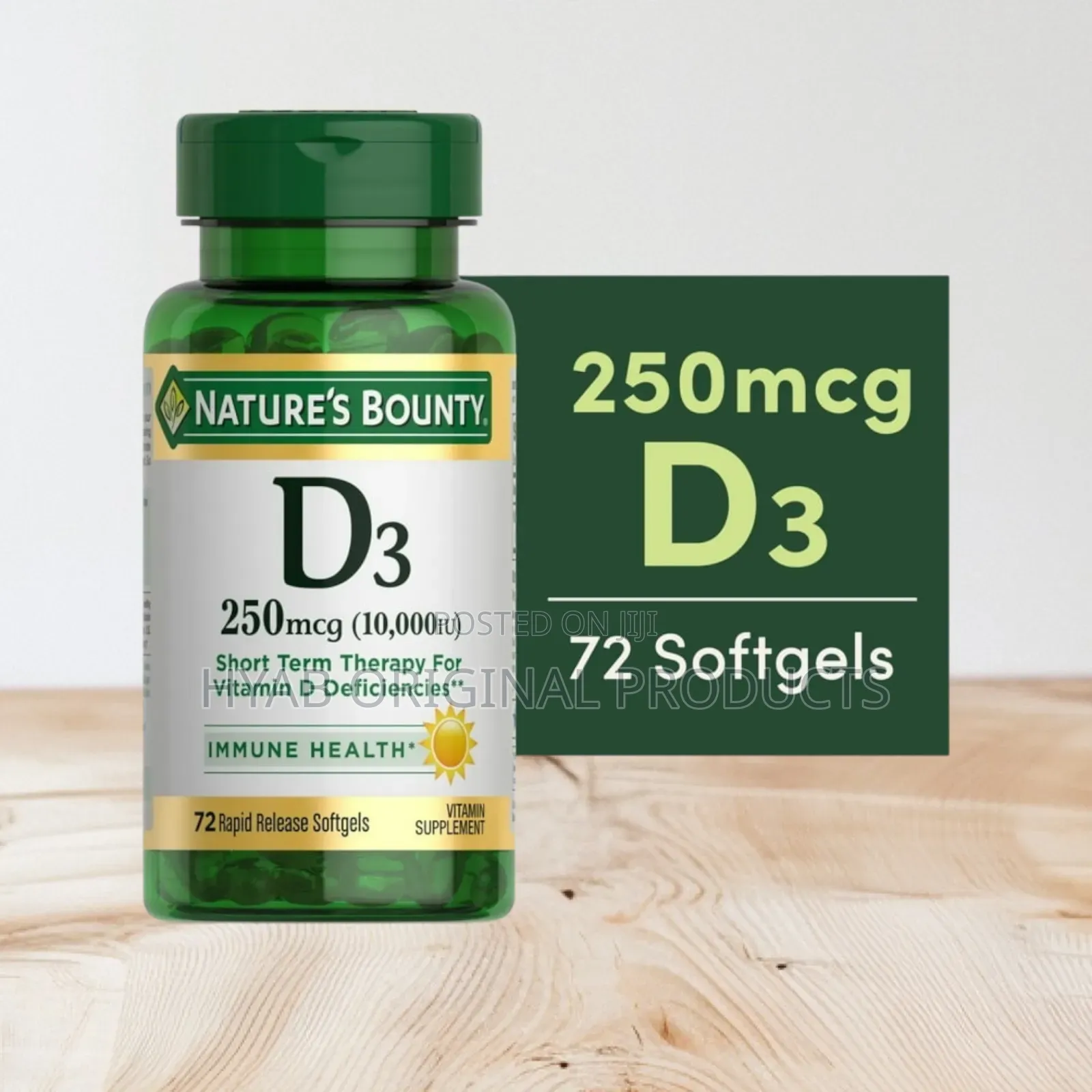 Bounty Vitamin D3 10,000 Iu Softgels, Immune Bone Health Support