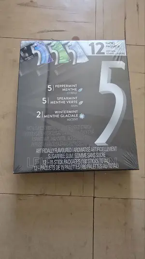 Wrigley's 5 Sugar-Free Gum Variety Pack.