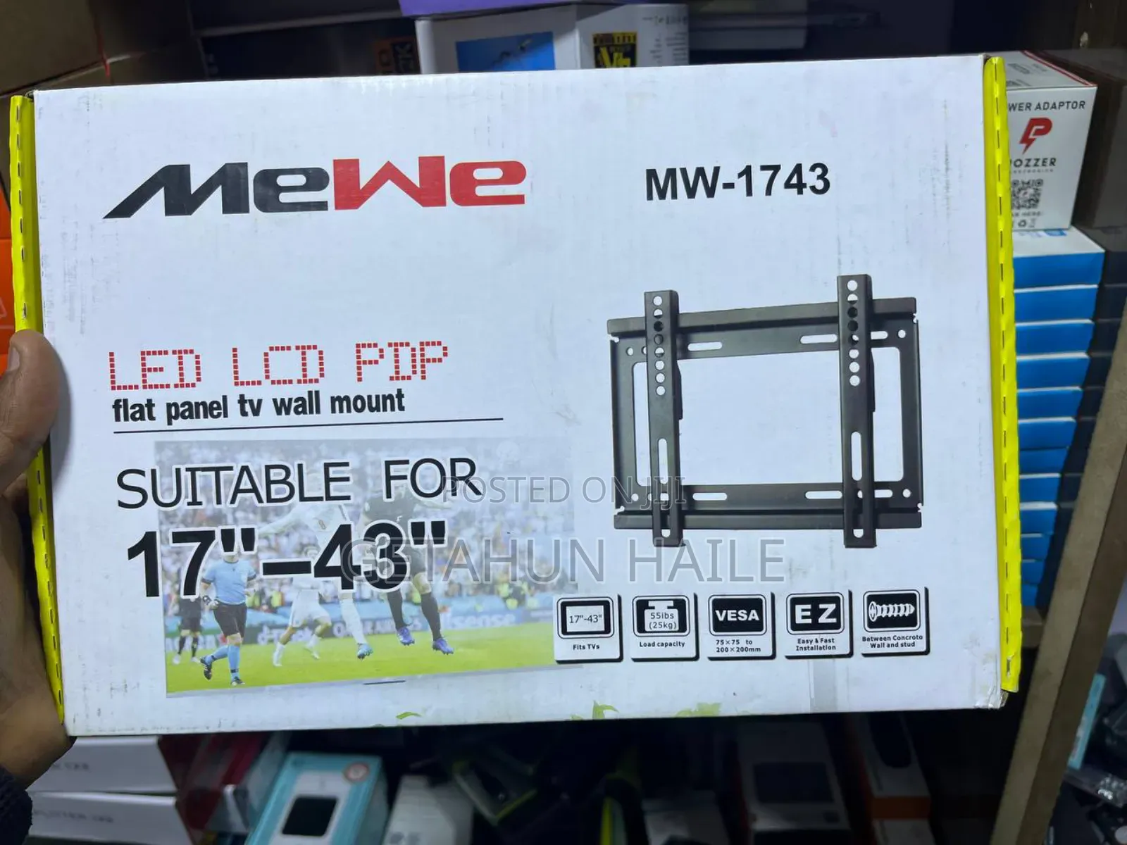 Mewe Fixed Tv Wall Mount For 32 Inch (ቲቪ መስቀያ 32 ኢንች)